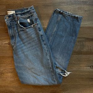 Abercrombie & Fitch The Ankle Straight Ultra High Rise Denim Jeans